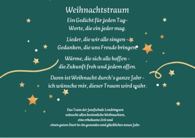 Weihnachtsgrüße ✨ aus der Josefschule (Bild vergrößern)