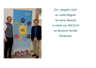 Spendenübergabe Bündnis Familie Perlesreut (Bild vergrößern)