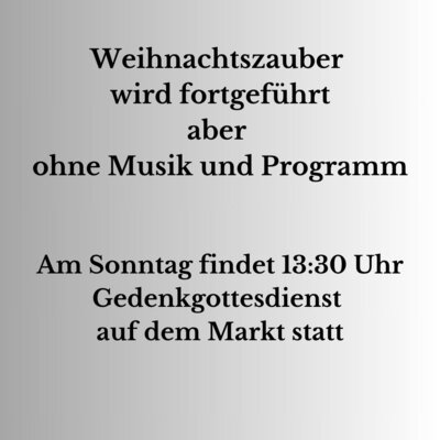 Stiller Weihnachtsmarkt