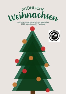 Frohe Weihnachten und einen guten Rutsch!