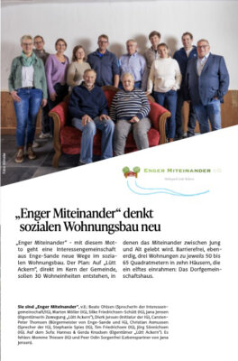 "Enger Miteinander" — Flyer der Interessengemeinschaft