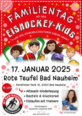 Rote Teufel Nachwuchs lädt zur Buchlesung ein - Lesen, lachen, und ab aufs Eis: ein Abenteuer für kleine Eishockey-Fans! (Bild vergrößern)