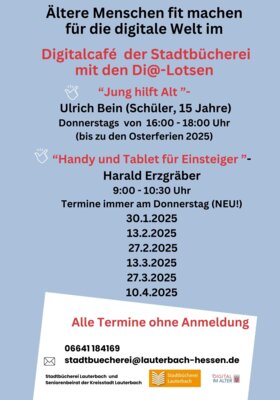 Plakat Angebot Digitalcafé