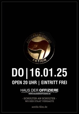 16. Januar 2025, 20 Uhr, HdO: ANTIFA-Film - Schulter an Schulter, wo der Staat versagte (Bild vergr&ouml;&szlig;ern)