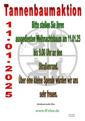 Tannenbaumaktion 11.01.2025
