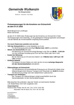 Preisanpassung