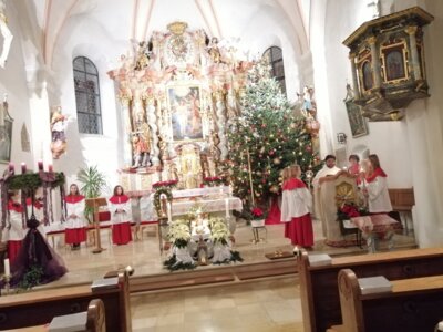 Gläubige feierten die Geburt Jesu