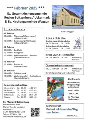 Monatsplan Februar 2025 (Bild vergrößern)