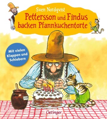 Sven Nordqvist - Pettersson und Findus backen Pfannkuchentorte - Mit vielen Klappen und Schiebern - Bilderbuch