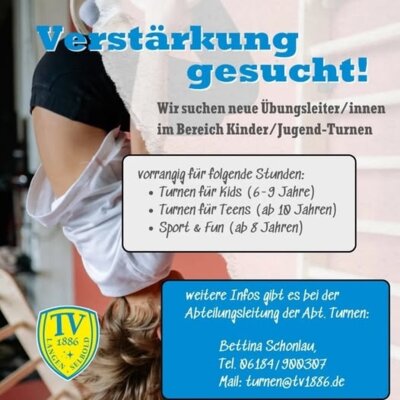 Meldung: Unterstützung gesucht: Übungsleitungen