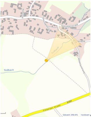 Lagebild Quelle: Geoportal Sachsenatlas (Bild vergrößern)