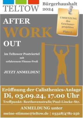 Neue Outdoor-Trainingsgeräte im Teltower Park