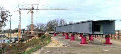 Vollsperrung der B1-Brücke Potsdamer Straße von 18.01. - 19.01. (Bild vergrößern)