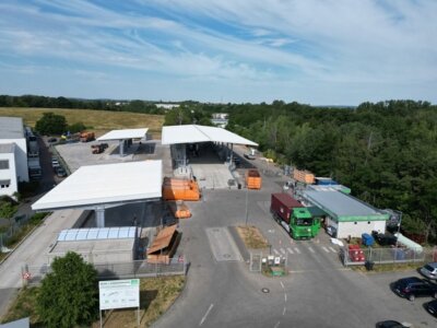 APM-Wertstoffhof in Teltow nach Baumaßnahmen am 24.09.2024 wiedereröffnet