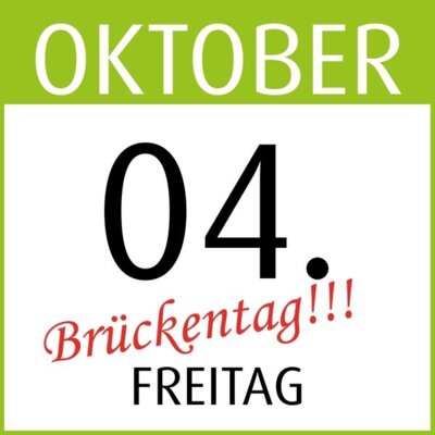 Rathaus am 04. Oktober 2024 geschlossen!