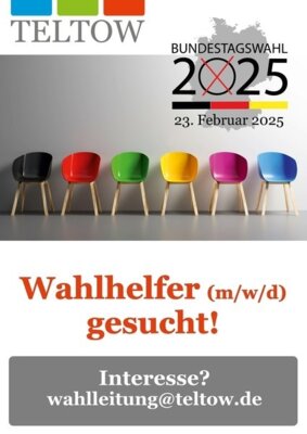 Wahlhelfer (m/w/d) gesucht!