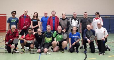 Foto zur Meldung: Stimmungsvolles Badminton-Turnier