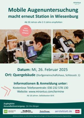 Augen Check-Up  26. Februar 2025 (Bild vergrößern)