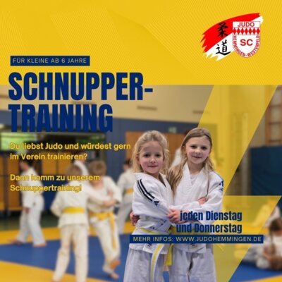 Schnuppertraining für Kleine (Bild vergr&ouml;&szlig;ern)