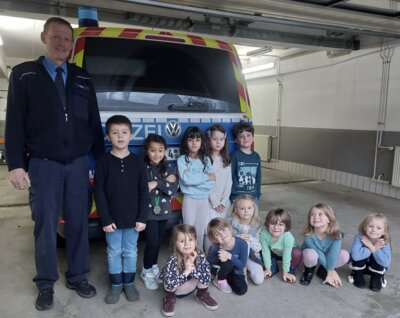Meldung: Die Elbbachzwerge besuchten die Polizei