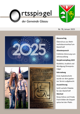 News im neuen Ortsspiegel der Gemeinde Glasau (Bild vergr&ouml;&szlig;ern)