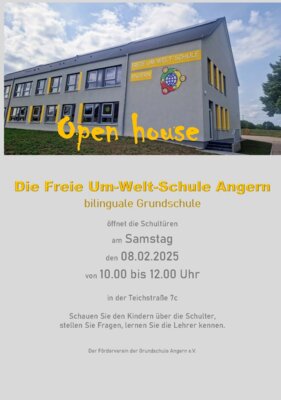 Meldung: Tag der offenen Tür in der Freie-Umwelt-Schule Angern am 08.02.2025