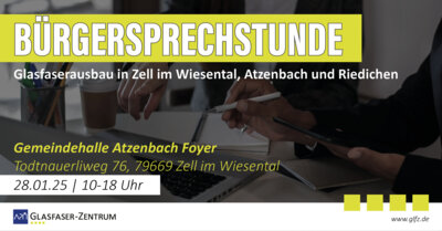 Bürgersprechstunde in Zell im Wiesental, Atzenbach und Riedichen am 28.01.2025 (Bild vergrößern)