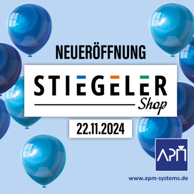 Wir eröffnen unseren brandneuen Stiegeler Shop (Bild vergrößern)