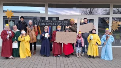 Am vergangenen Wochenende waren die Sternsinger da!