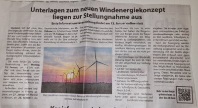 Windenergieausbau im Rosengarten - auch im Wald in der Nähe von Alvesen