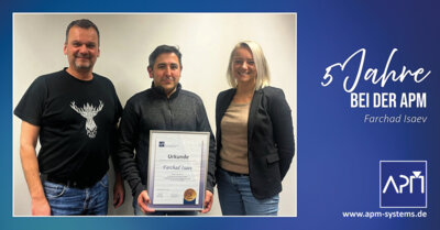 Farchad feiert 5 Jahre im Team! Mit seinem Engagement und Fachwissen sorgt er für reibungslose TV-Netze im Hochschwarzwald. Herzlichen Glückwunsch – auf viele weitere Jahre! (Bild vergrößern)