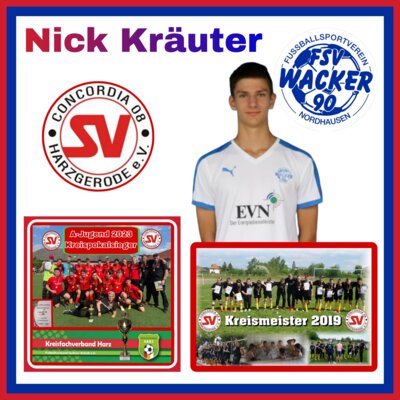 Foto zur Meldung: Nick Kräuter wechselt zu Wacker Nordhausen