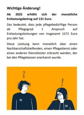 Erhöhung des Entlastungsbetrages (Bild vergrößern)