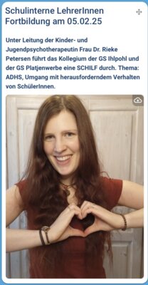 Ankündigung einer schulinternen Fortbildung am 05. Februar 2025