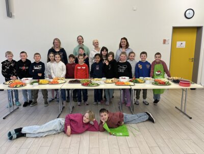Gesunder Pausensnack Klasse 3b