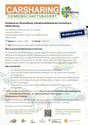 Vereinsgründung in Waldtrudering wird greifbarer! (Bild vergrößern)
