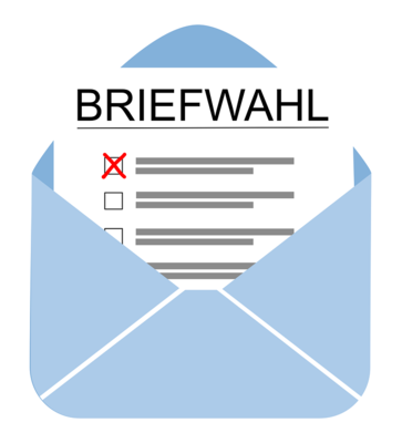 Beantragung der Briefwahlunterlagen ab sofort möglich (Bild vergrößern)