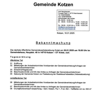 Gemeindevertretersitzung Kotzen (Bild vergr&ouml;&szlig;ern)