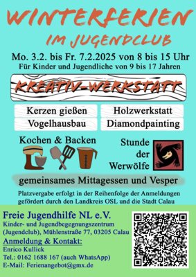 Foto zu Meldung: Winterferienprogramm im Calauer Jugendclub