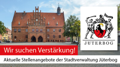Foto zur Meldung: Aktuelle Stellenangebote der Statdtverwaltung Jüterbog