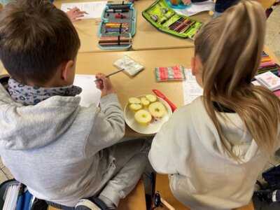 Apfelexperten an der Grundschule Ochtendung (Bild vergrößern)