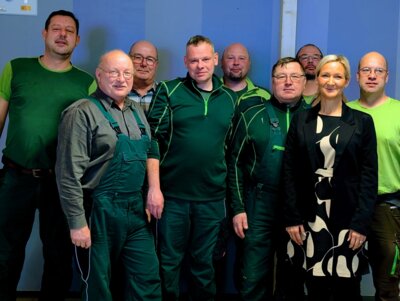 Foto zur Meldung: Stadt Laage begrüßt neue Mitarbeiter des städtischen Bauhofs