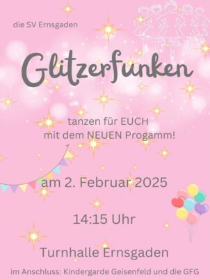 Meldung: Auftritt Glitzerfunken am 2.2.25
