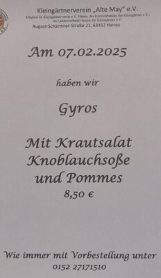 Wieder Essenszeit!