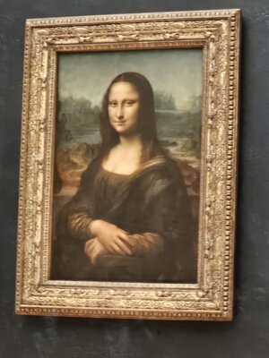 Mona Lisa im Louvre (Bild vergr&ouml;&szlig;ern)