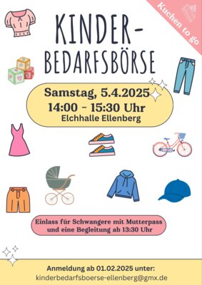 Kinder-Bedarfsbörse am 5. April in Ellenberg (Bild vergr&ouml;&szlig;ern)
