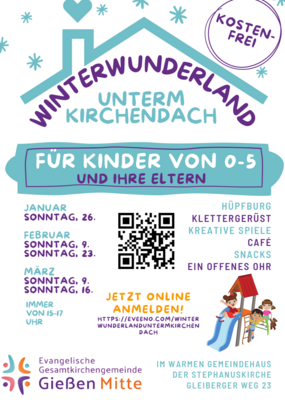 Pop-up-indoor-Spielplatz: Winterwunderland unterm Kirchendach (Bild vergrößern)