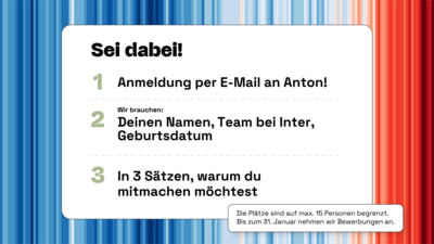 Letzte Chance: Bewerbung für Climate Captains noch bis diesen Freitag! (Bild vergr&ouml;&szlig;ern)