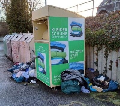 Altkleidercontainer Schachtstraße (Bild vergrößern)