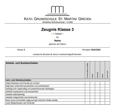 Meldung: So sehen die neuen Zeugnisse aus
